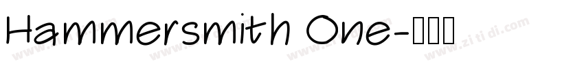 Hammersmith One字体转换